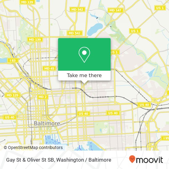 Mapa de Gay St & Oliver St SB