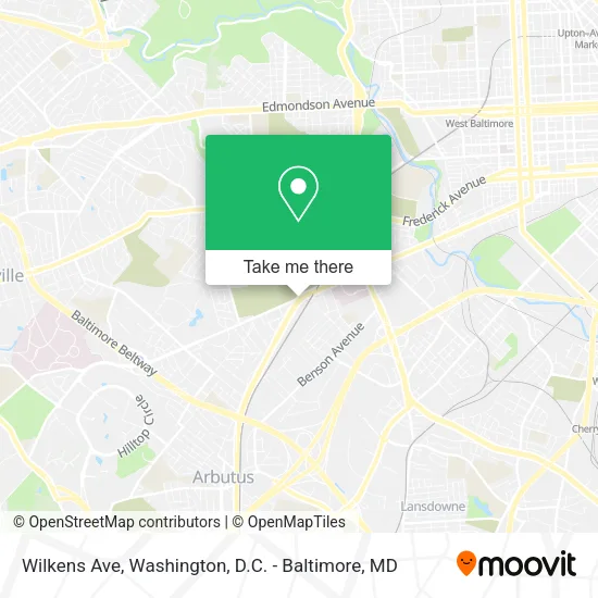 Wilkens Ave map