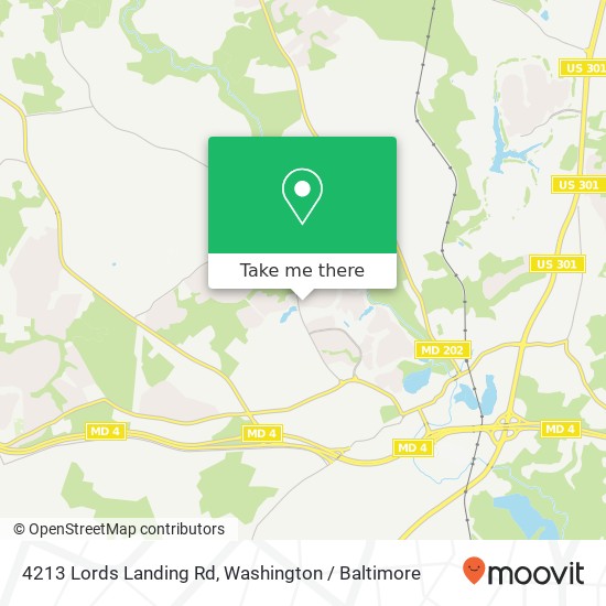 Mapa de 4213 Lords Landing Rd, Upper Marlboro, MD 20772