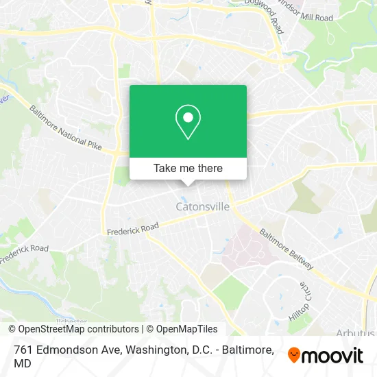 761 Edmondson Ave map