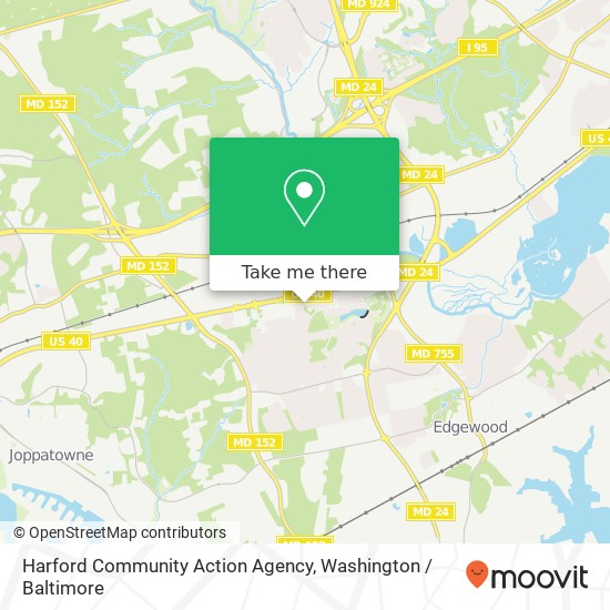 Mapa de Harford Community Action Agency, 1010 Gateway Rd