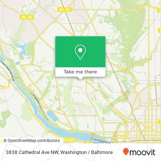 3838 Cathedral Ave NW, Washington, DC 20016 map