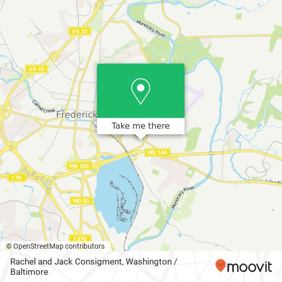 Mapa de Rachel and Jack Consigment, 1202 E Patrick St