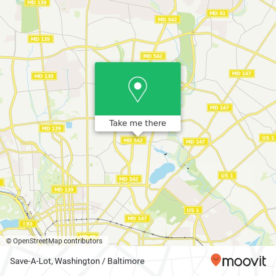 Mapa de Save-A-Lot, 1500 Havenwood Rd