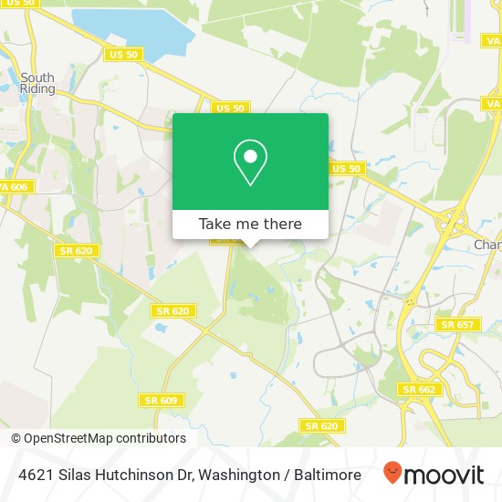 Mapa de 4621 Silas Hutchinson Dr, Chantilly, VA 20151