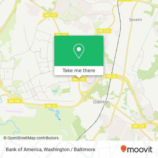 Bank of America, 1558 Annapolis Rd map