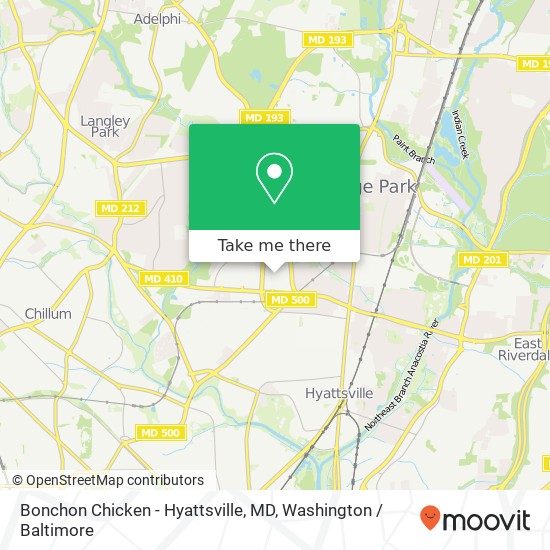 Bonchon Chicken - Hyattsville, MD, 6507 America Blvd map