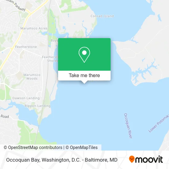 Occoquan Bay map