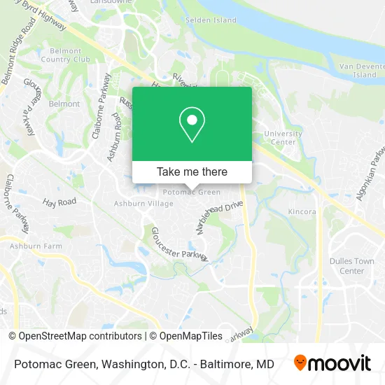 Potomac Green map