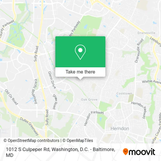 1012 S Culpeper Rd map