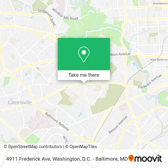 4911 Frederick Ave map