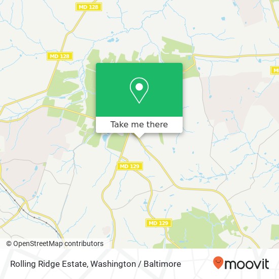 Mapa de Rolling Ridge Estate, 12757 Greenspring Ave