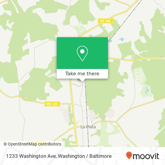 1233 Washington Ave, La Plata, MD 20646 map