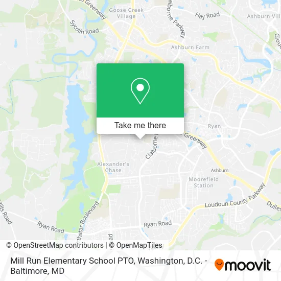 Mill Run Elementary School PTO map