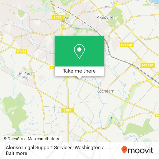 Alonso Legal Support Services, 7131 Liberty Rd map