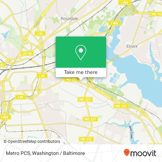 Metro PCS, 7825 Eastpoint Mall map