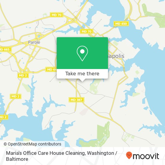 Maria's Office Care House Cleaning, 225 Farragut Ct map