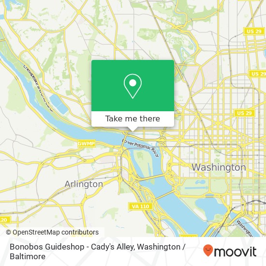 Mapa de Bonobos Guideshop - Cady's Alley, 3320 Cadys Aly NW