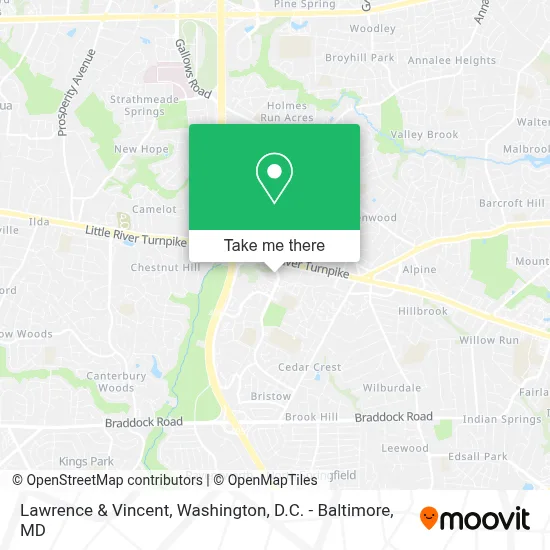 Lawrence & Vincent map