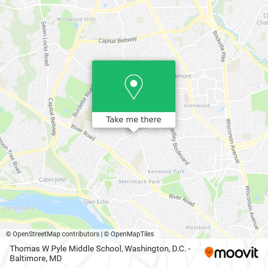 Mapa de Thomas W Pyle Middle School