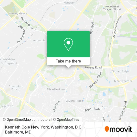 Kenneth Cole New York map