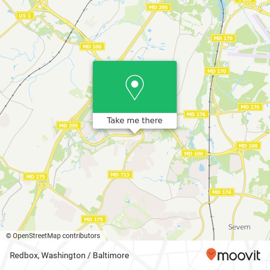 Redbox, 7643 Arundel Mills Blvd map