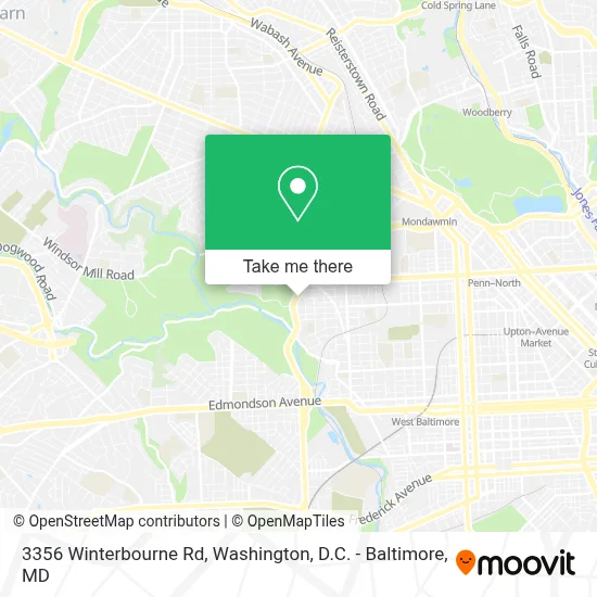 3356 Winterbourne Rd map