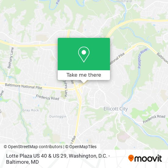 Lotte Plaza US 40 & US 29 map