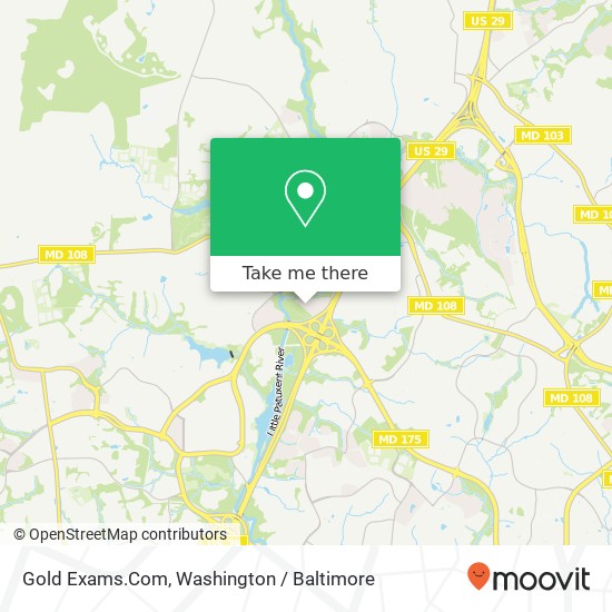 Mapa de Gold Exams.Com, 5669 Columbia Rd