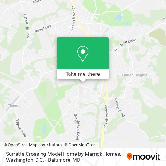 Surratts Crossing Model Home by Marrick Homes map