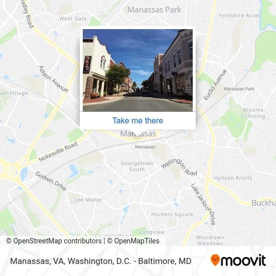 Manassas, VA map