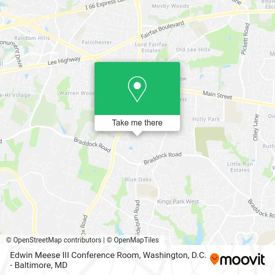 Edwin Meese III Conference Room map