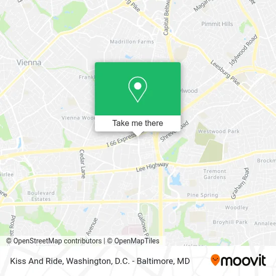 Kiss And Ride map