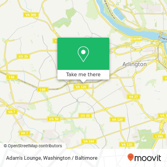 Adam's Lounge map