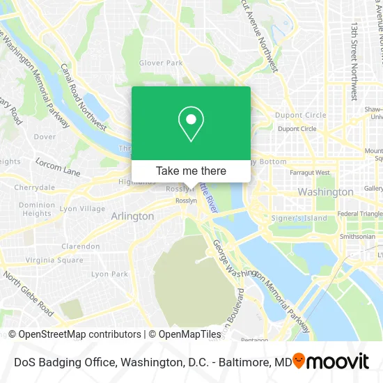 DoS Badging Office map