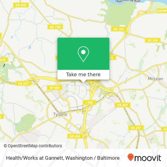 Health/Works at Gannett map
