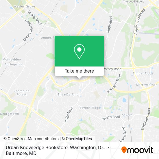 Urban Knowledge Bookstore map