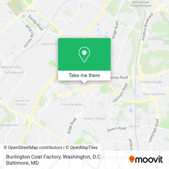 Burlington Coat Factory map