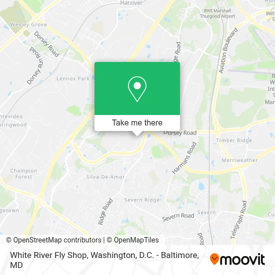White River Fly Shop map