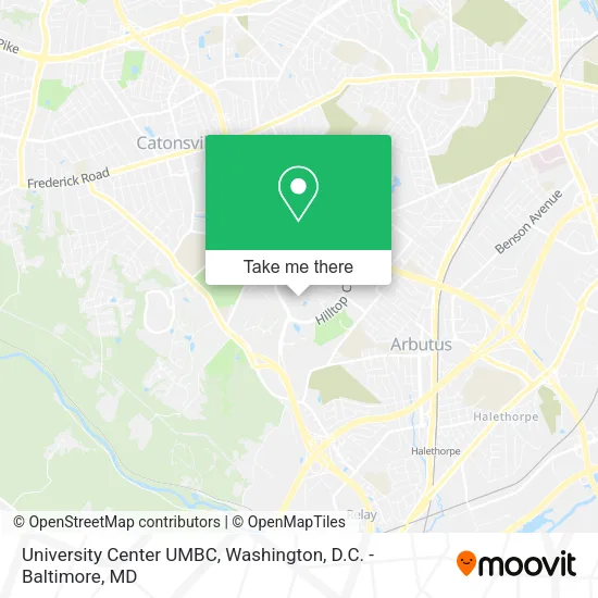 Mapa de University Center UMBC