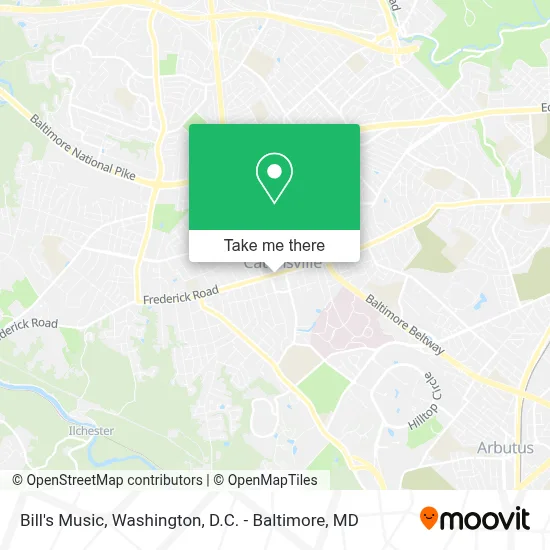 Bill's Music map
