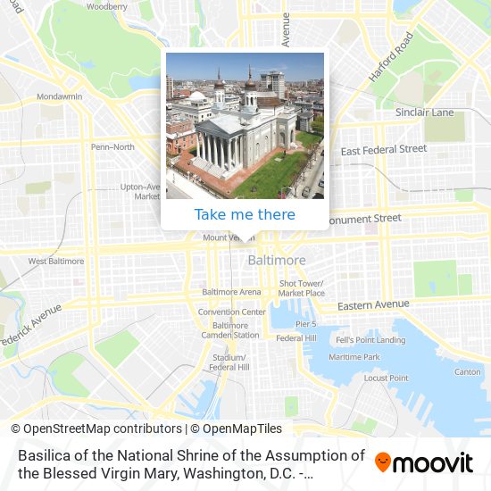 Basilica of the National Shrine of the Assumption of the Blessed Virgin Mary map