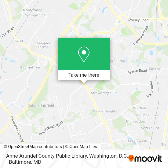 Anne Arundel County Public Library map