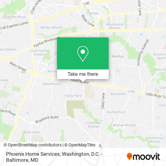 Phoenix Home Services map