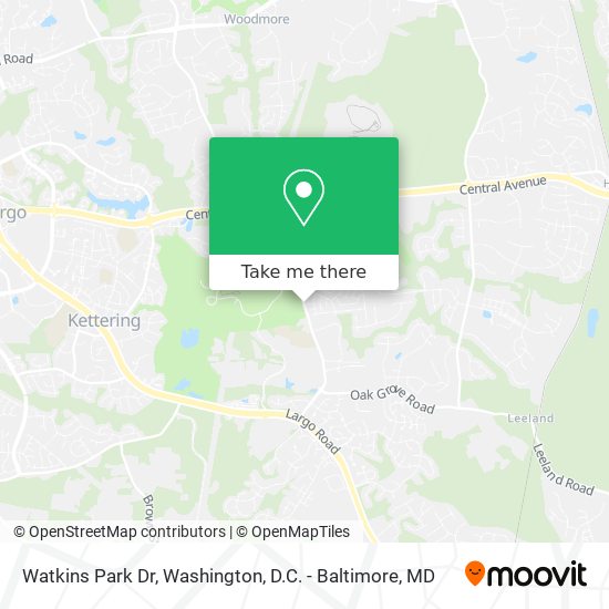 Mapa de Watkins Park Dr