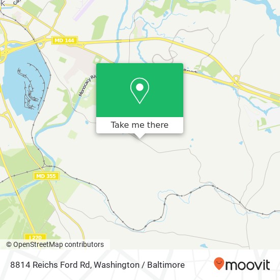 8814 Reichs Ford Rd, Frederick, MD 21704 map