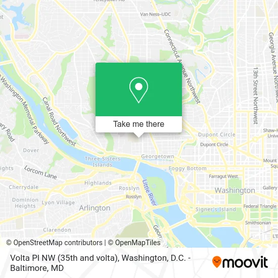 Volta Pl NW (35th and volta) map