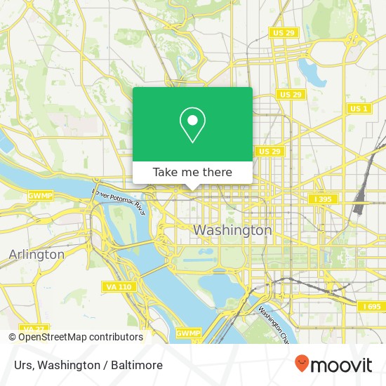 Mapa de Urs, 2020 K St NW