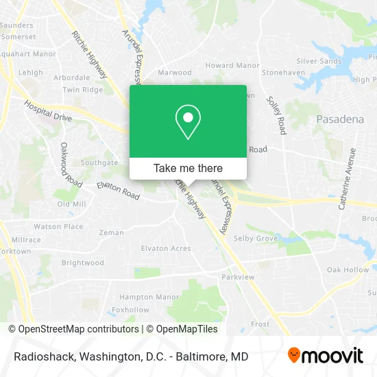 Radioshack map
