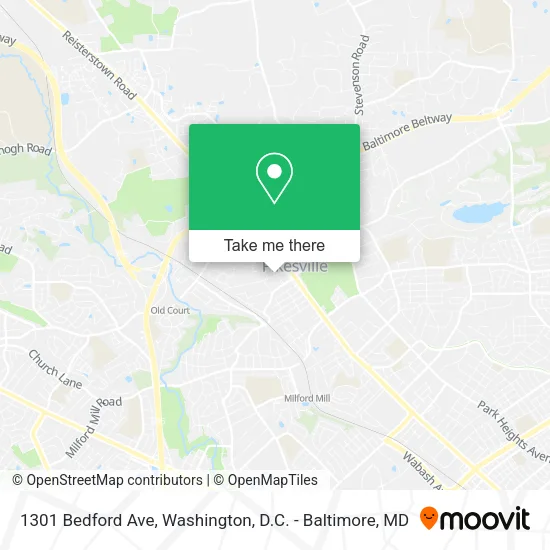 Mapa de 1301 Bedford Ave